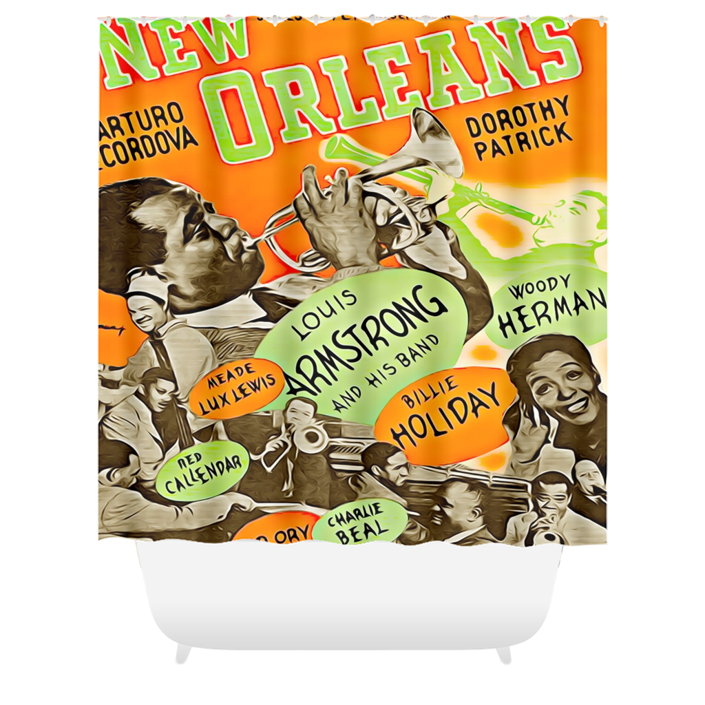 NOLA JAZZ MASTERS Shower Curtain