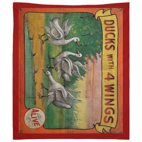 4 Winged Duck Tapestry