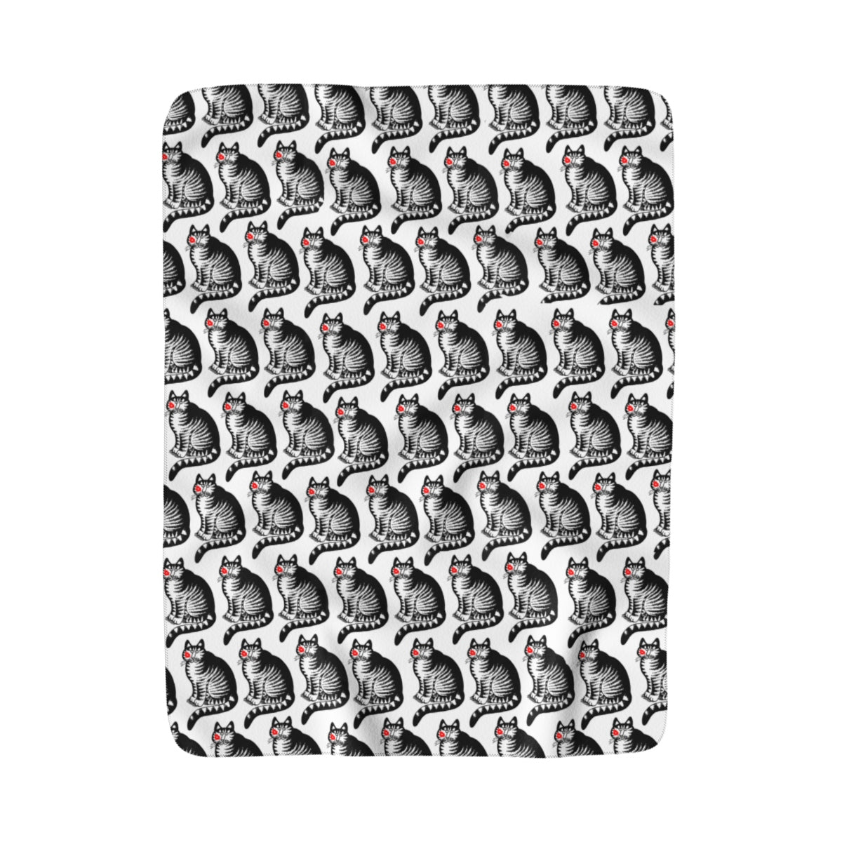 Crazy Cat Kliban Sherpa Fleece Throw Blanket 50x60