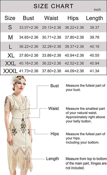US STOCK Vintage Red and God Unique 1920s Art Deco Fringed Sequin Dress 20s Flapper Gatsby Dress