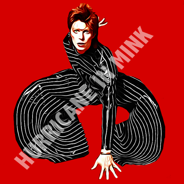 Bowie as far as the eyes can see Ladies Crop Top
