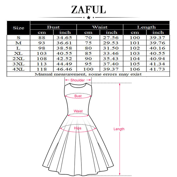 Blue Floral Fit and Flare Swing Dress