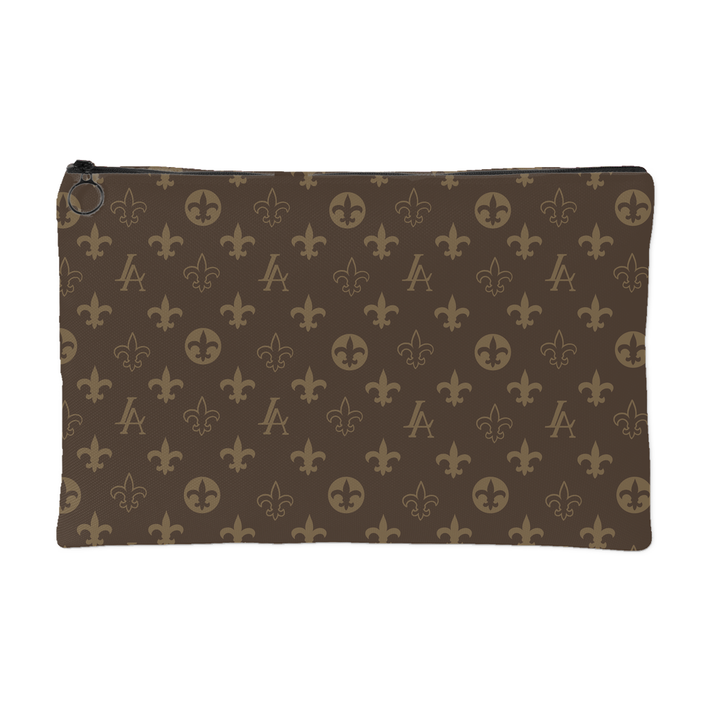 New Orleans Saints Louisiana Elegance "Louis" Carry All Makeup Bag Pouch