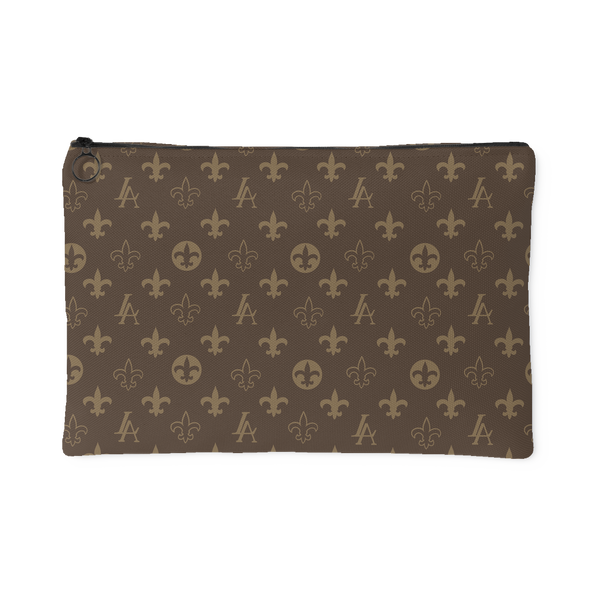 New Orleans Saints Louisiana Elegance "Louis" Carry All Makeup Bag Pouch