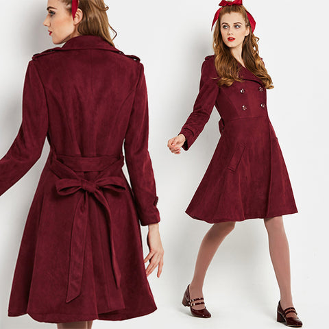 Vintage 1960s Wine Princess Coat