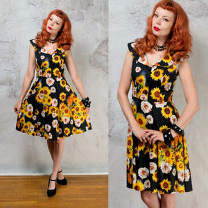 Voodoo Vixen sunflower summer dress size small