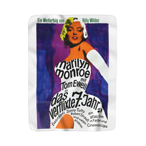 Marilyn Monroe Vintage Poster 7 Year Itch Premium Sherpa Fleece Blanket