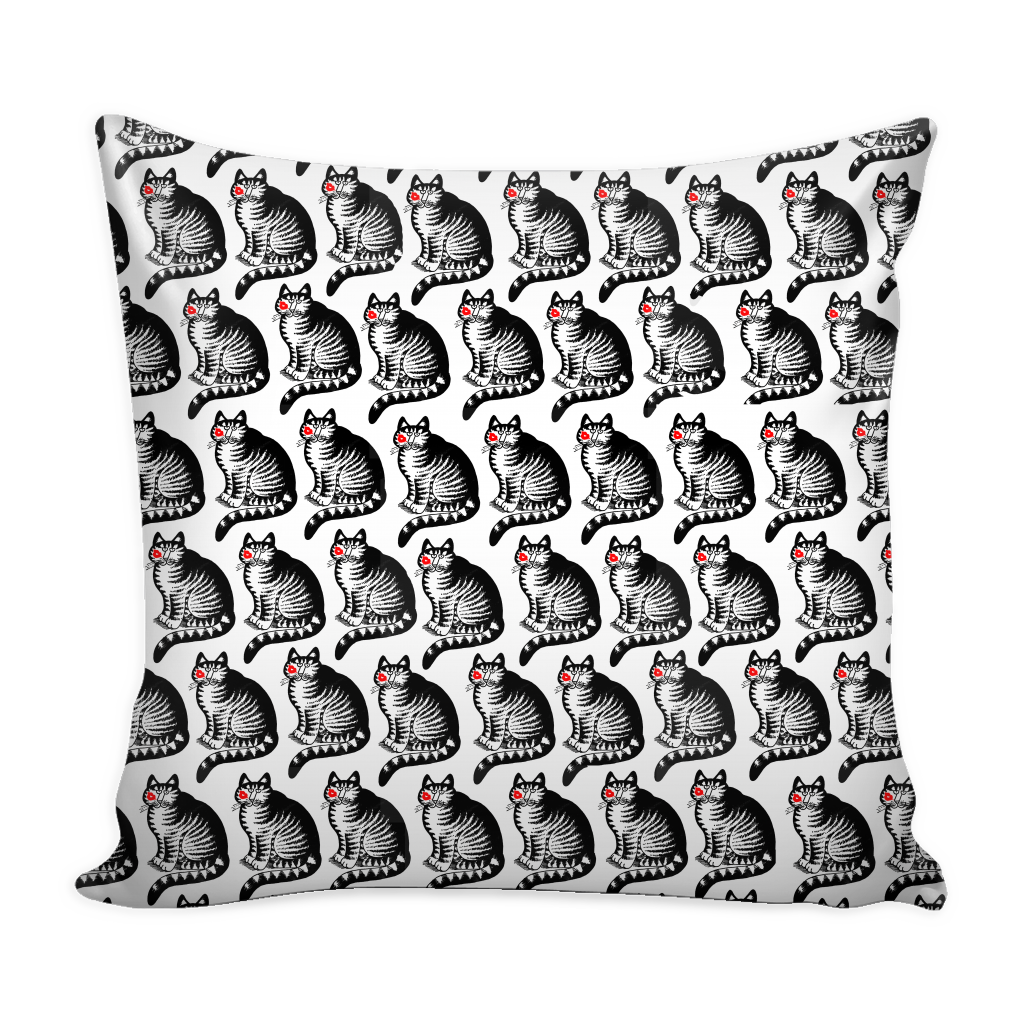 Crazy Kliban Cat Pillowcase 16X16"