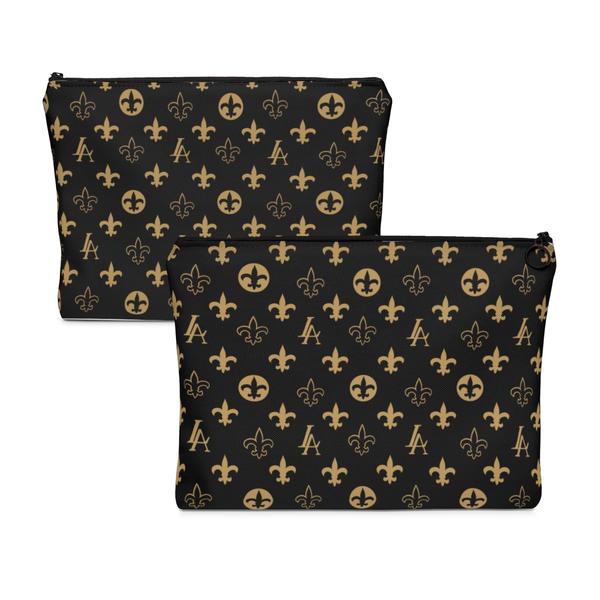 New Orleans Saints Louisiana Elegance "Louis" Carry All Makeup Bag Pouch
