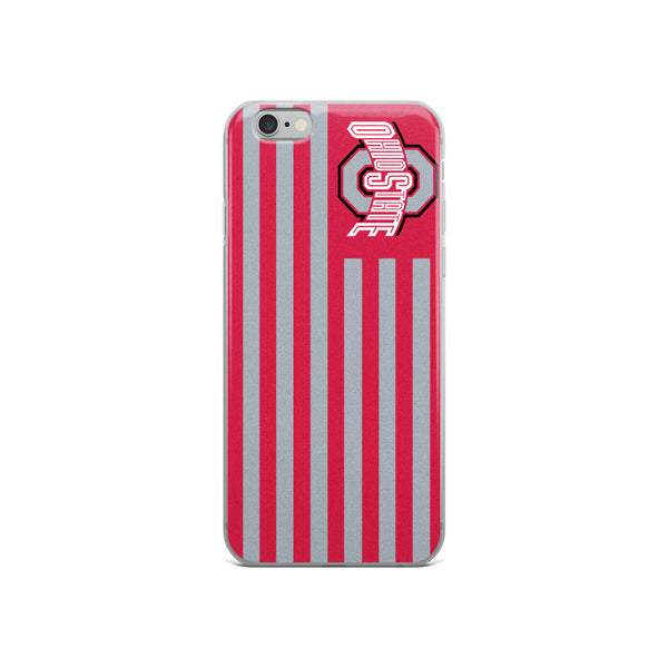 Ohio State OSU Americian Flag iPhone Case 5 / 5S / 5SE / 6 / 6S / 7 / 8 / PLUS / X