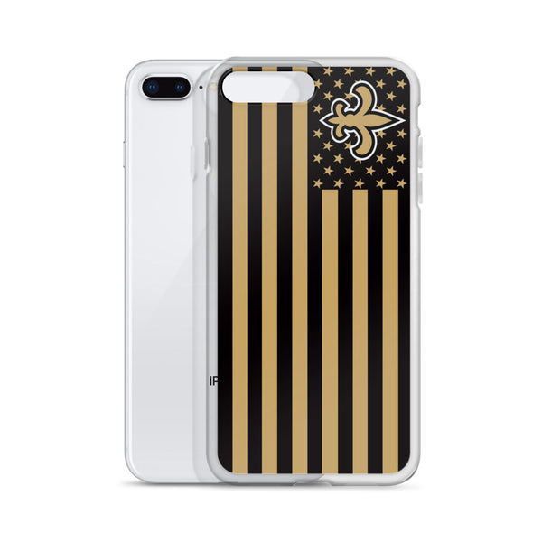 New Orleans Saints American Flag iPhone Case 5 / 5S / 5SE / 6 / 6S / 7 / 8 / PLUS / X