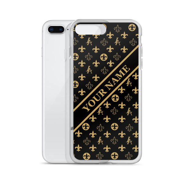 Custom made name New Orleans Saints Louisiana Elegance "Louis" iPhone Case