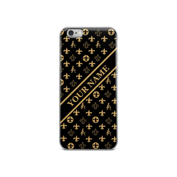 Custom made name New Orleans Saints Louisiana Elegance "Louis" iPhone Case