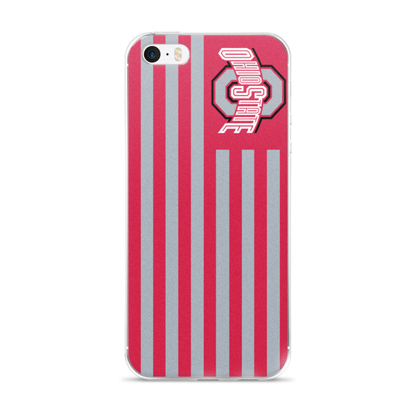 Ohio State OSU Americian Flag iPhone Case 5 / 5S / 5SE / 6 / 6S / 7 / 8 / PLUS / X