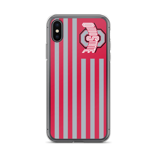 Ohio State OSU Americian Flag iPhone Case 5 / 5S / 5SE / 6 / 6S / 7 / 8 / PLUS / X