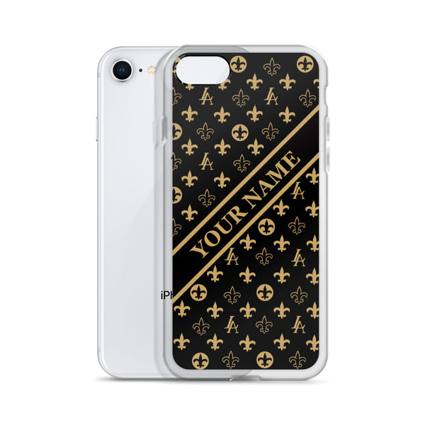 Custom made name New Orleans Saints Louisiana Elegance "Louis" iPhone Case