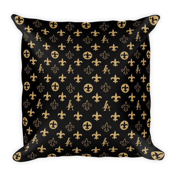 New Orleans Saints Louisiana Elegance "Louis" Square Pillow