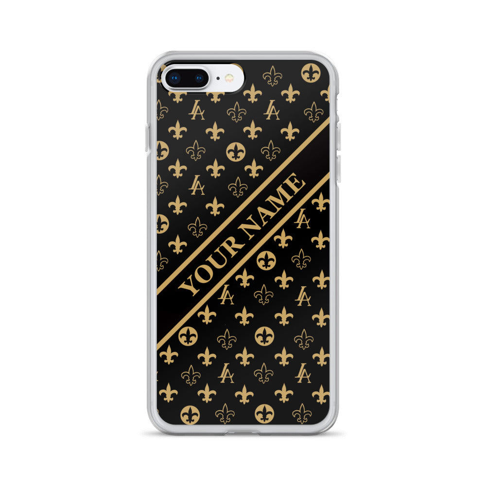 Custom made name New Orleans Saints Louisiana Elegance "Louis" iPhone Case