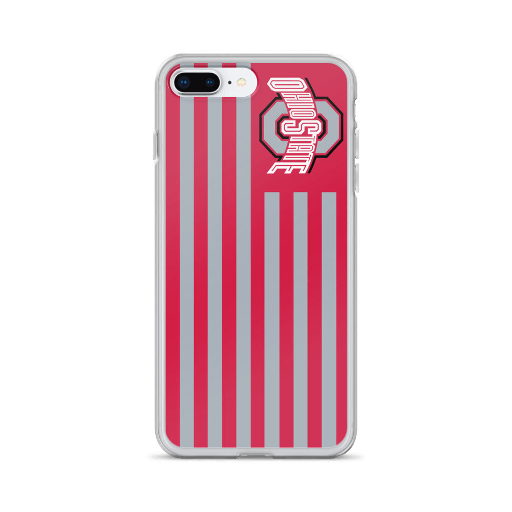 Ohio State OSU Americian Flag iPhone Case 5 / 5S / 5SE / 6 / 6S / 7 / 8 / PLUS / X