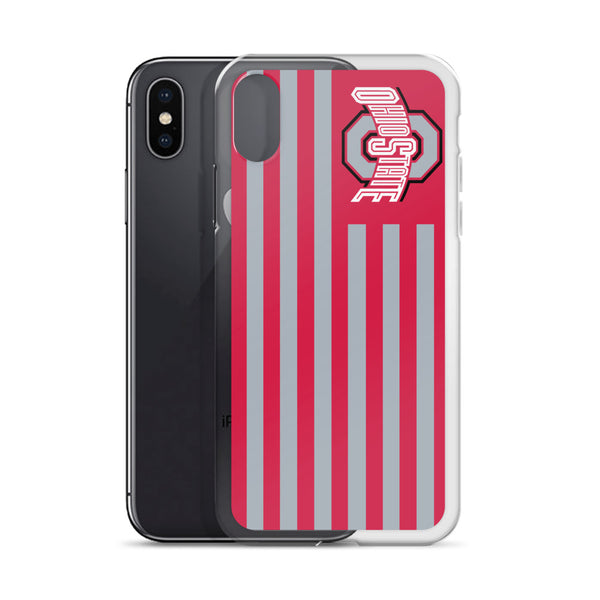 Ohio State OSU Americian Flag iPhone Case 5 / 5S / 5SE / 6 / 6S / 7 / 8 / PLUS / X