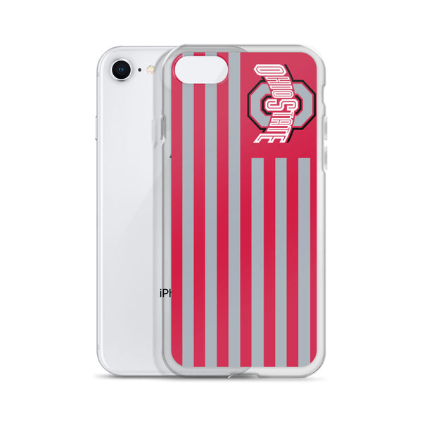 Ohio State OSU Americian Flag iPhone Case 5 / 5S / 5SE / 6 / 6S / 7 / 8 / PLUS / X