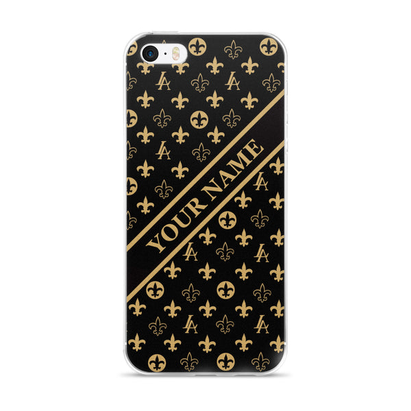 Custom made name New Orleans Saints Louisiana Elegance "Louis" iPhone Case