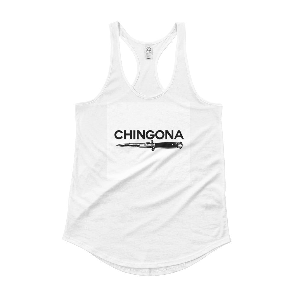 Chola Chingona Latino Ladies' Shirttail Tank