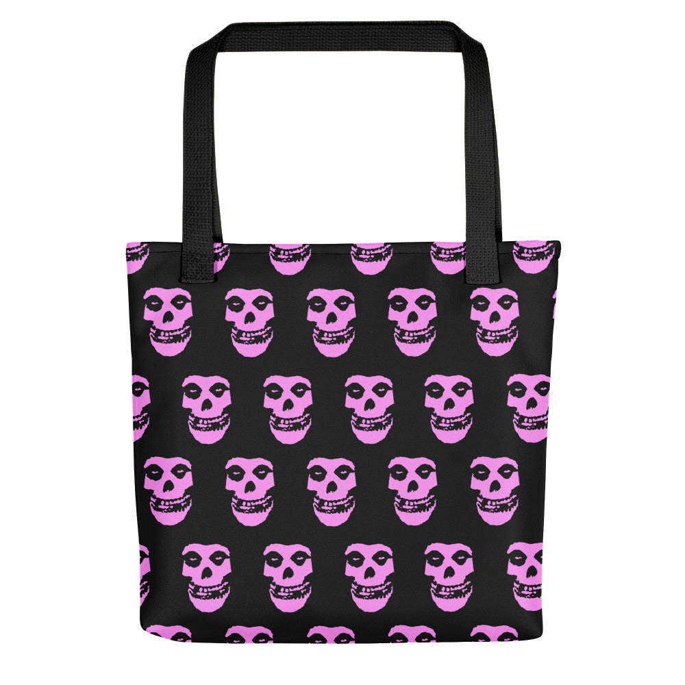 The Misfits Crimson Ghost Pink Print Purse Tote bag
