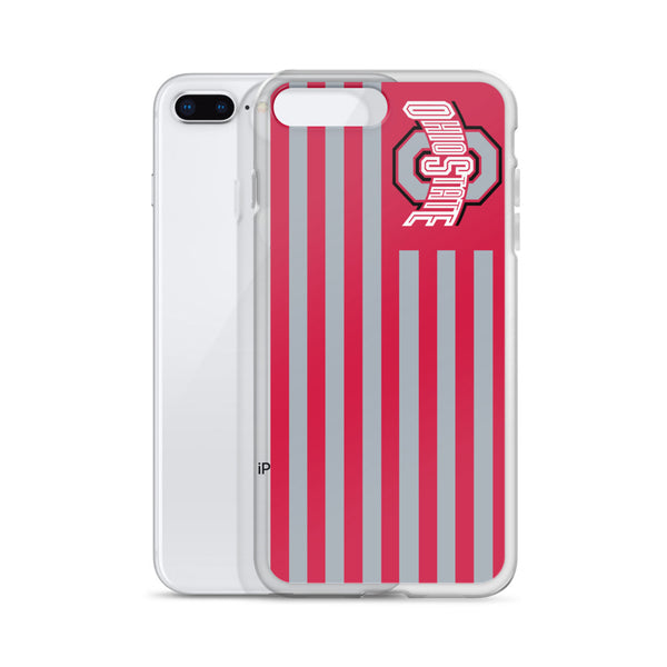 Ohio State OSU Americian Flag iPhone Case 5 / 5S / 5SE / 6 / 6S / 7 / 8 / PLUS / X