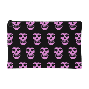 The Misfits Crimson Ghost Pink Print Makeup Bag Accessory Pouch