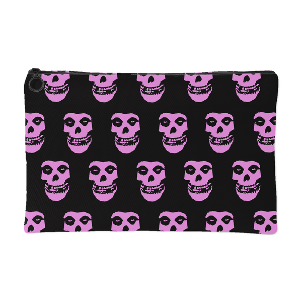 The Misfits Crimson Ghost Pink Print Makeup Bag Accessory Pouch