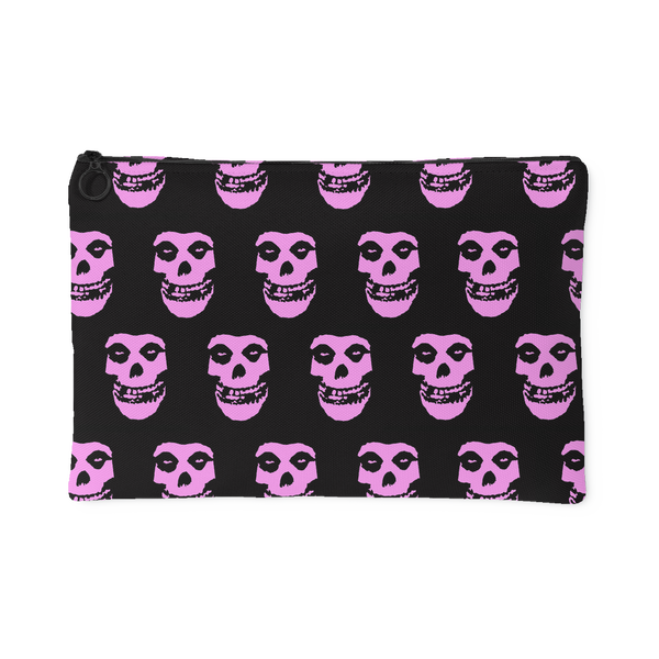 The Misfits Crimson Ghost Pink Print Makeup Bag Accessory Pouch