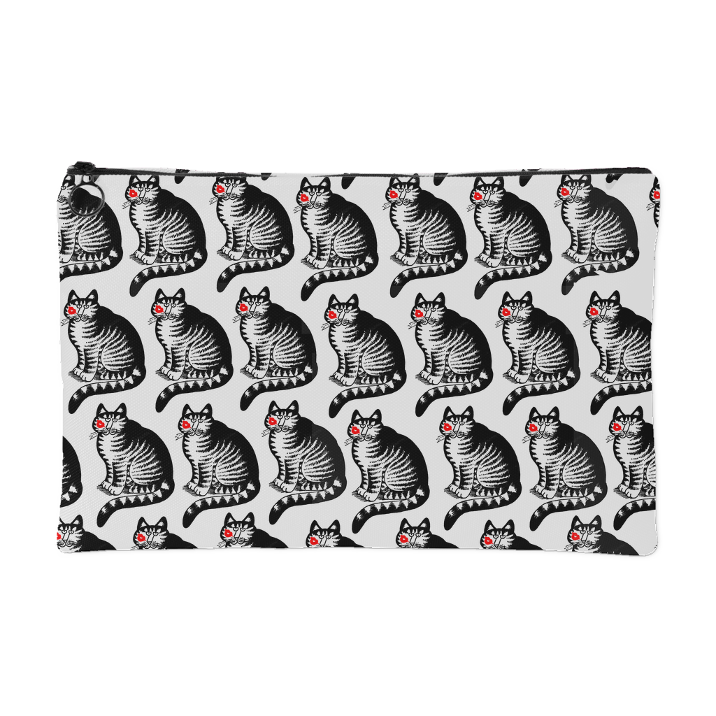 Crazy Cat Kliban Carry All Pouch - two sizes available